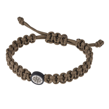 Ernstes Design, Herrenschmuck, Makramee Armband, Silk Wood, Edelstahl, A700
